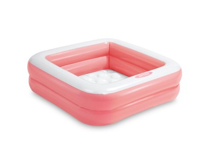 nafukovaci bazen stvorcovy play box ruzova