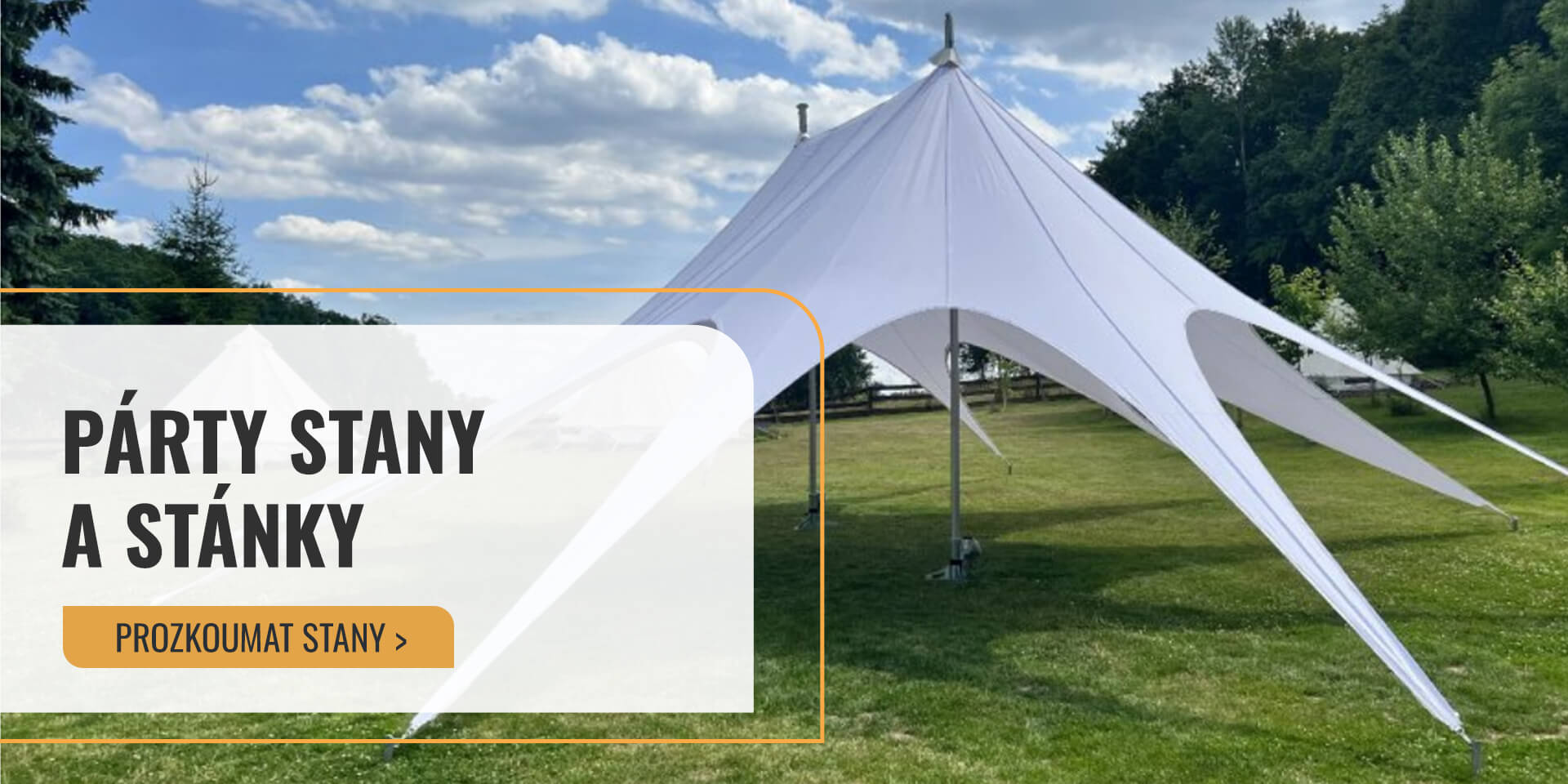 Půjčovna mobiliáře dreamrent.cz Party stany