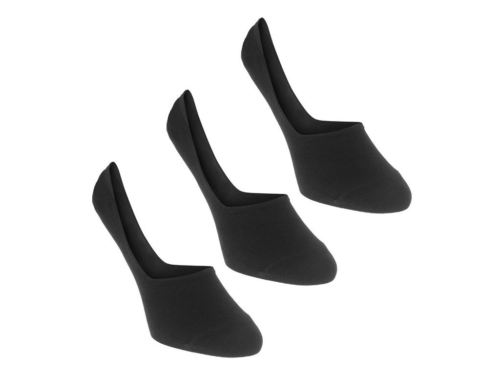 Pánské neviditelné ponožky Calvin Klein 3 v balení Černé