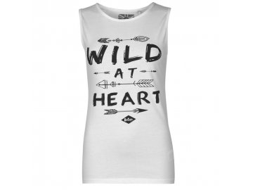 Dámské Tílko Tričko Lee C Wild Bílé (Velikost XS)