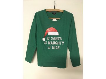 Dámský vánoční Top Mystify Nov Zelený (Velikost S)