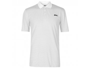 Pánské triko Slazenger Micro Stripe Bílé