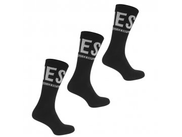 Ponožky Diesel Ray 3 páry v balení Černé (Velikost M)