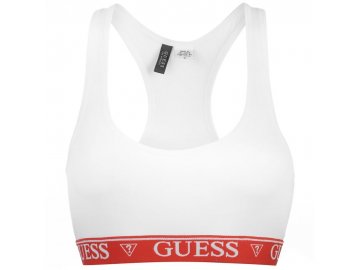 Podprsenka Guess Logo Bílá (Velikost XS)