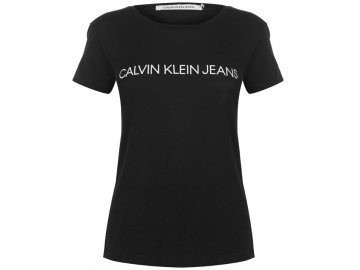 Dámské triko Calvin Klein Jeans Tee Černé
