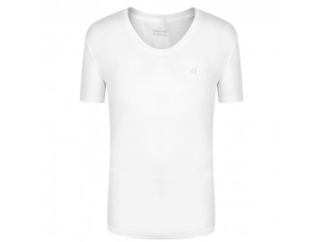 Pánské triko Calvin Klein Curve Neck Bílé (Velikost S)