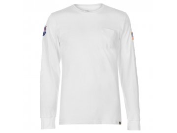 Pánské triko Alpha Industries NASA LS Bílé