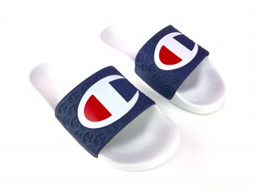 Pánské pantofle Champion Logo Bílé (Velikost 45-46)