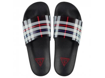 Pánské pantofle Guess Pool Check (Velikost 44)