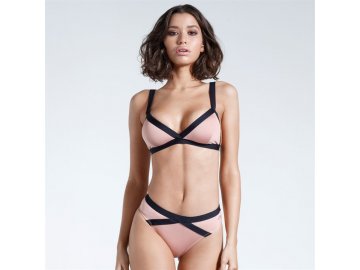 Plavky horní díl Firetrap Blackseal Cut Out Rose