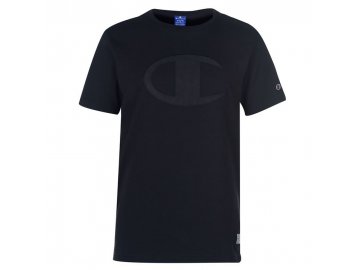 Pánské triko Champion Large Logo Černé (Velikost XL)