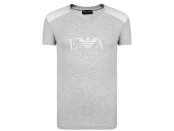 Pánské triko Emporio Armani Panel Logo Šedé (Velikost XL)