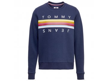 Mikina Tommy Hilfiger Rainbow Navy (Velikost XS)