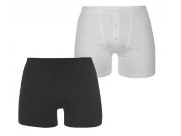 Boxerky Slazenger 2 v balení Black/White