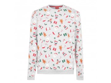 Pánský vánoční svetr Star Christmas Šedý (Velikost S)