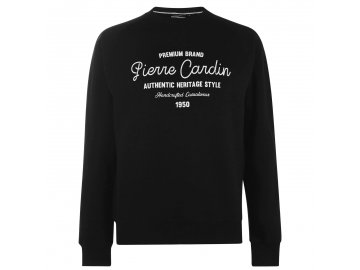 Pánská mikina Pierre Cardin Print Černá (Velikost S)