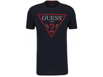 T shirt LOGO ORIGINAL Slim Fit Guess Jeans Navy blue Gomez pl