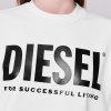 Dámská mikina Diesel Logo Crew Bílá