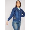 Dámská džínová bunda Dreamstock Fashion Print Back Denim (Velikost S)