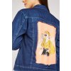 Dámská džínová bunda Dreamstock Fashion Print Back Denim (Velikost S)