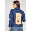 Dámská džínová bunda Dreamstock Fashion Print Back Denim (Velikost S)