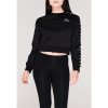 Dámská mikina Kappa Ahmis Crop Top Černá (Velikost XS)