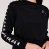Dámská mikina Kappa Ahmis Crop Top Černá (Velikost XS)