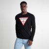 Pánské triko Guess Long Sleeve Original Černé