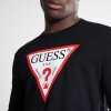 Pánské triko Guess Long Sleeve Original Černé