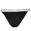 Plavky spodní díl Calvin Klein Logo Cheeky Černé