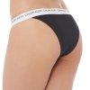 Plavky spodní díl Calvin Klein Logo Cheeky Černé