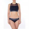 Tanga Tommy Hilfiger Sheer Navy (Velikost XS)