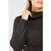 Dámský svetr Dreamstock Roll Neck Černý