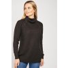 Dámský svetr Dreamstock Roll Neck Černý