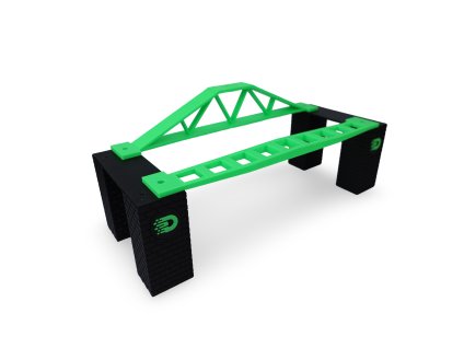 Přejezd vyvýšením na jedno kolo