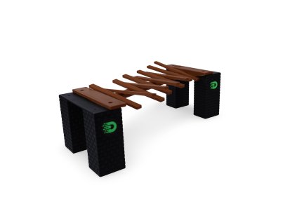 přejezd lávka dřevěná