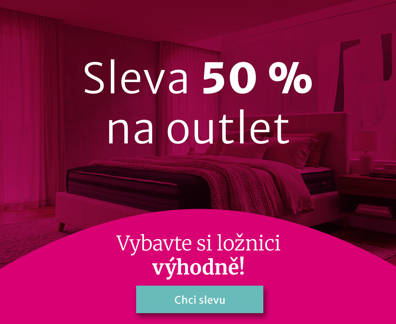 Sleva 50 % na outlet