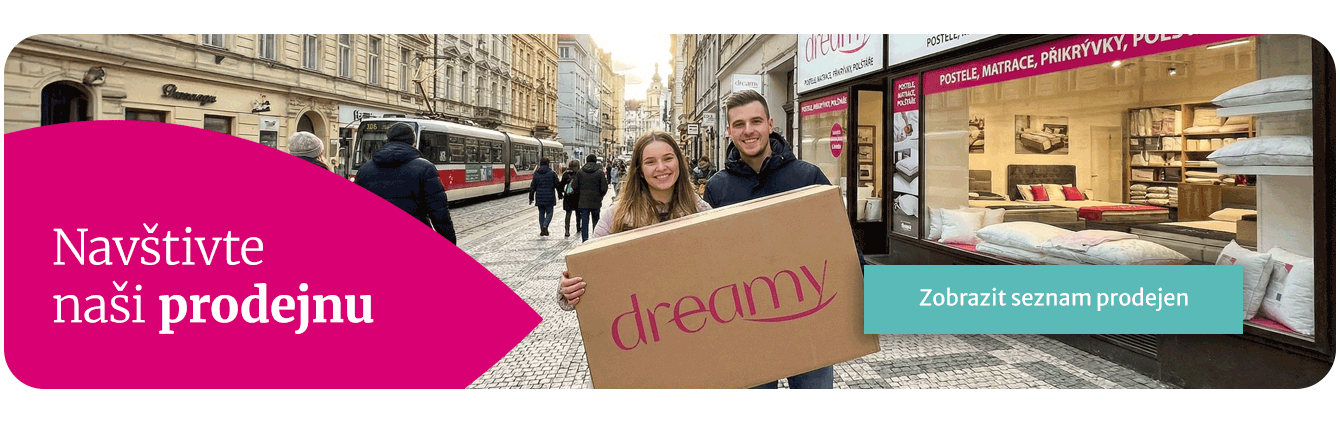 Prodejny s matracemi a postelemi Dreamy