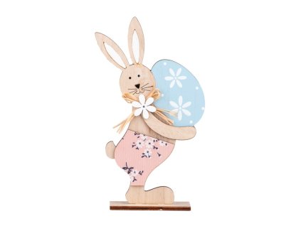 Dekorace dřevo zajíc