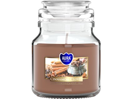 Aura svíčka vonná v dóze Cinnamon