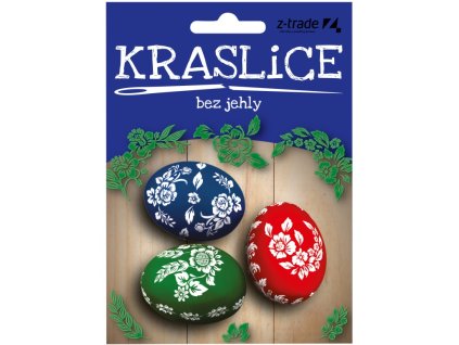 Barvy na vejce 3 barvy + samolepky