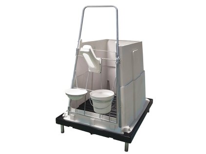 Startovací kotec pro telata s podlážkou, lahev