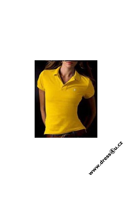 Ralph Lauren dámské polo triko žluté s krátkým rukávem