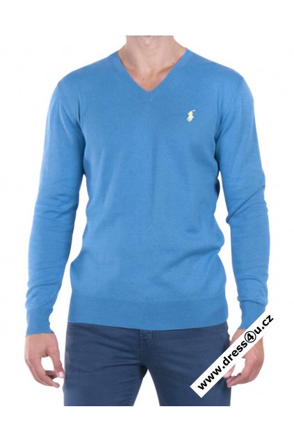 Ralph Lauren pánský svetr modrý