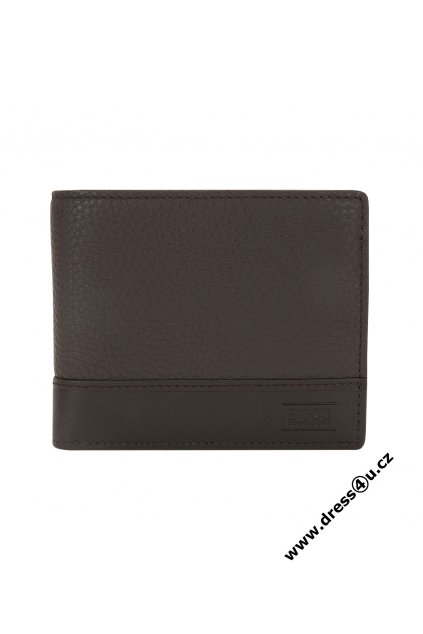Wallet made of embossed leather Aspen Trifold Brown B 3954