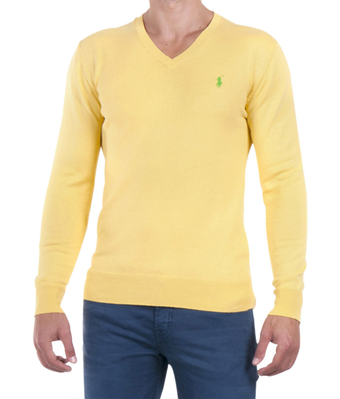 Ralph Lauren pánský svetr žlutý velikost: XL