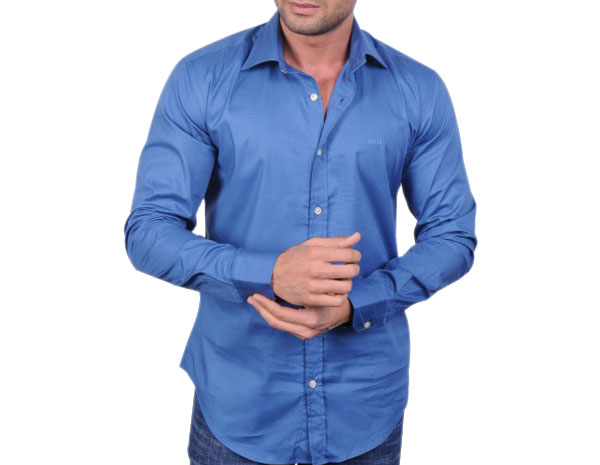 Hugo Boss pánská košile modrá velikost: XL
