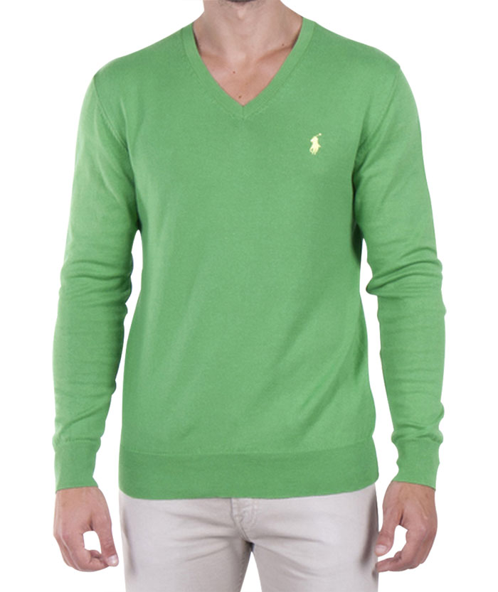 Ralph Lauren pánský svetr zelený velikost: M