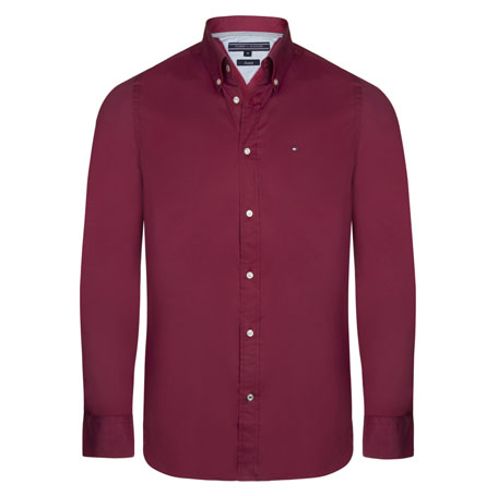 Tommy Hilfiger pánská košile červená velikost: XL