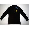 Ralph Lauren dámské polo triko černé s velkým žlutým koněm